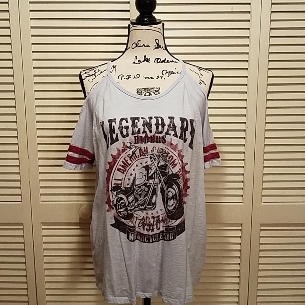 Women's cold shoulder top